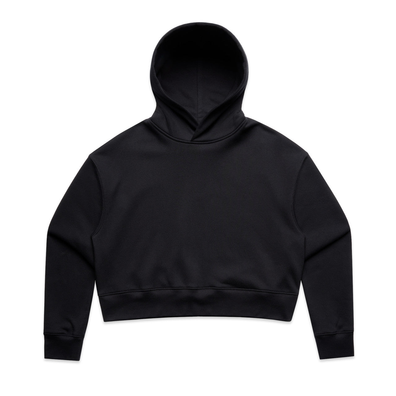 4168 Wos Relax Crop Hood in Black