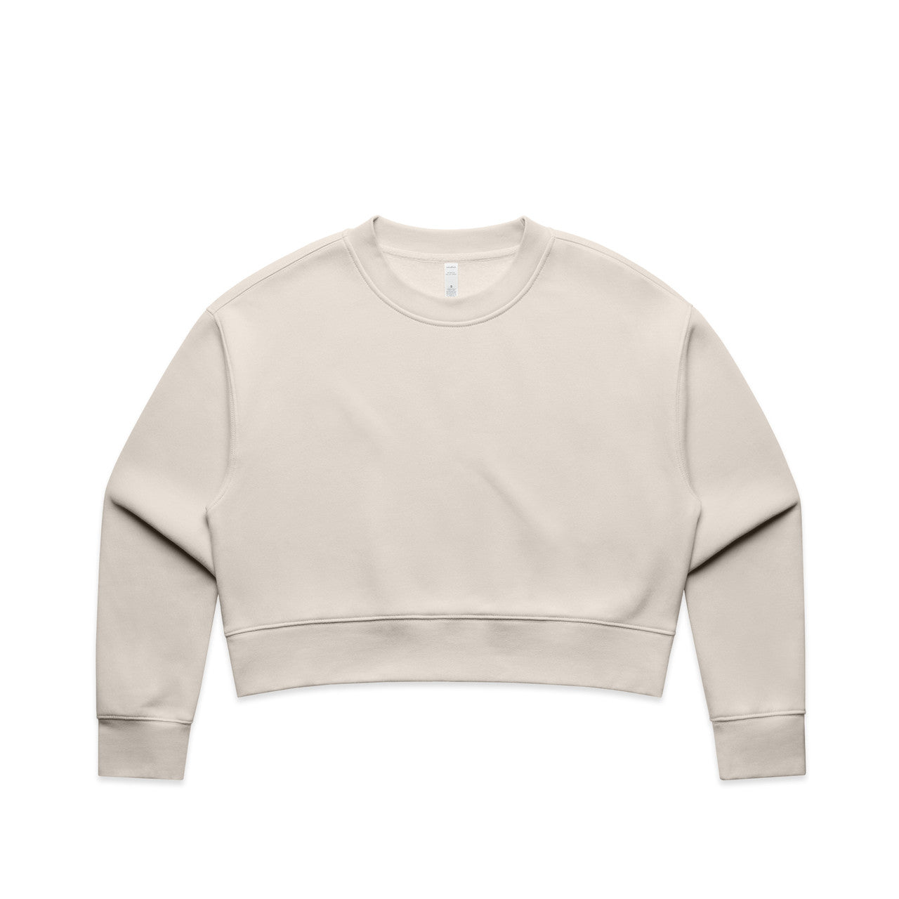 4169 Wos Relax Crop Crew in Bone
