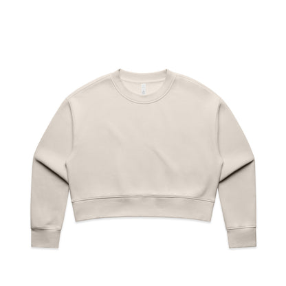 4169 Wos Relax Crop Crew in Bone