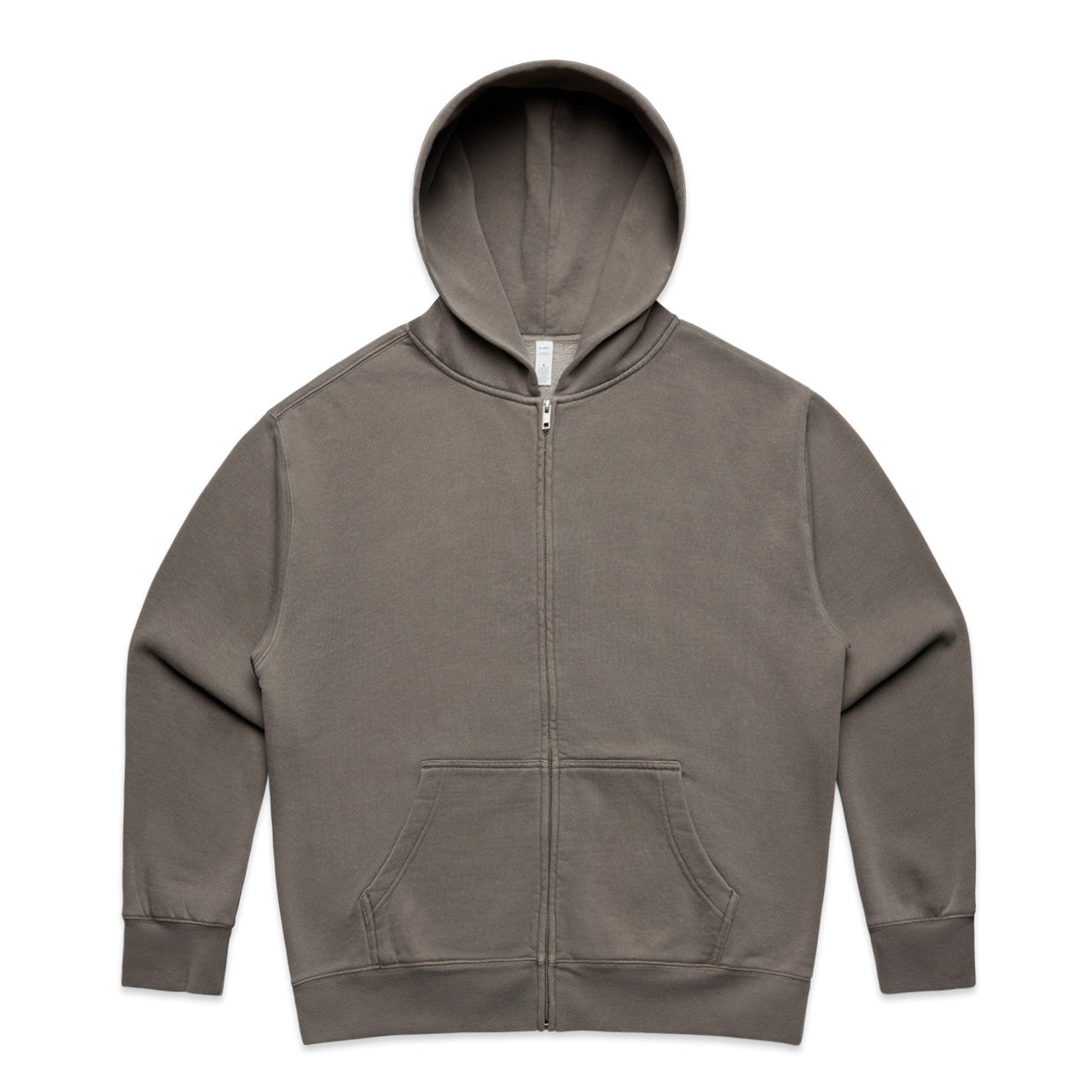 4170 Wos Relax Faded Zip Hood in Faded Grey