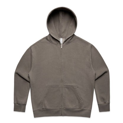 4170 Wos Relax Faded Zip Hood in Faded Grey