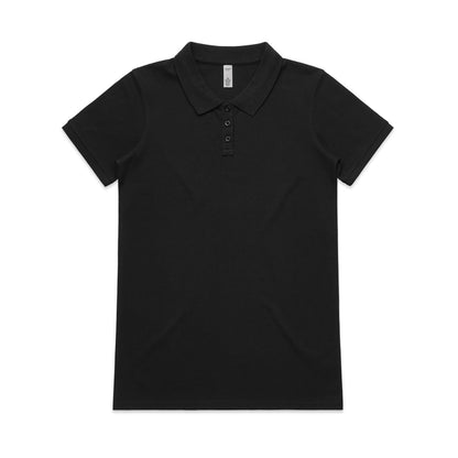 4411 Wos Pique Polo in Black
