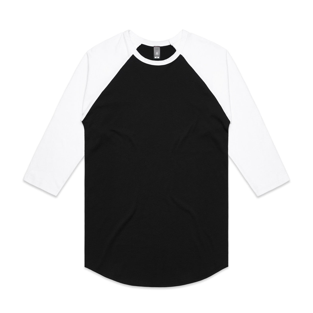 5012 Raglan Tee in Black/White