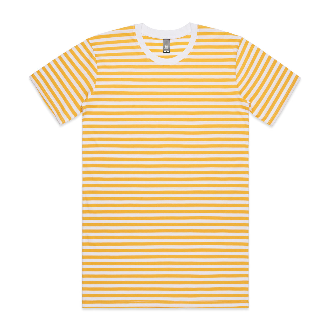 5028 Staple Stripe Tee in White/Yellow