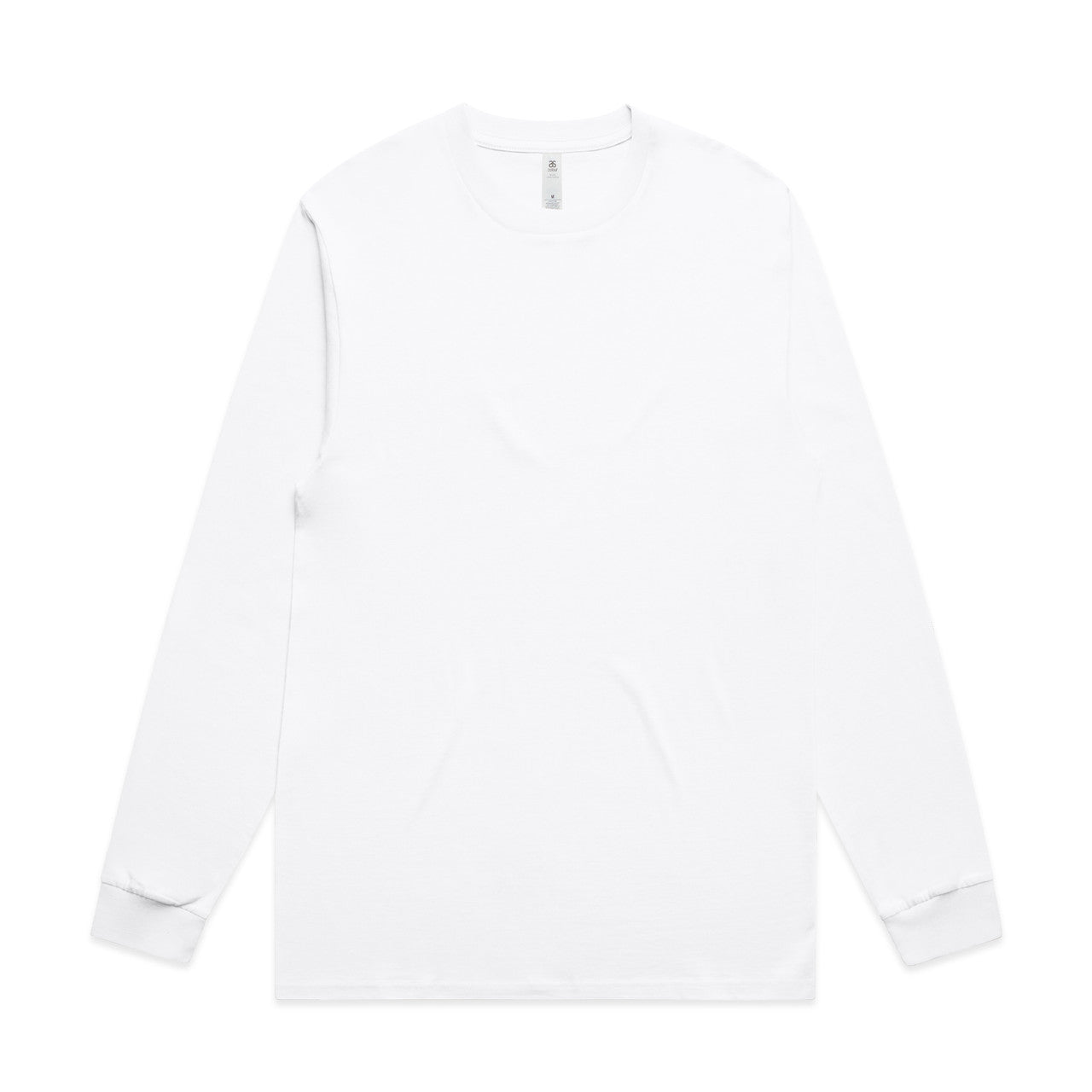 5054 Block Ls Tee in White