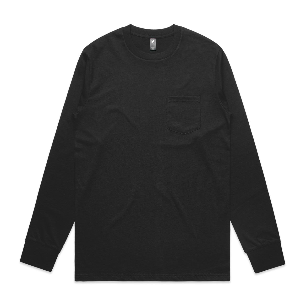 5072 Classic Pocket Ls Tee in Black