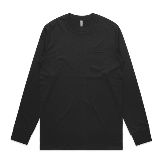 5072 Classic Pocket Ls Tee in Black