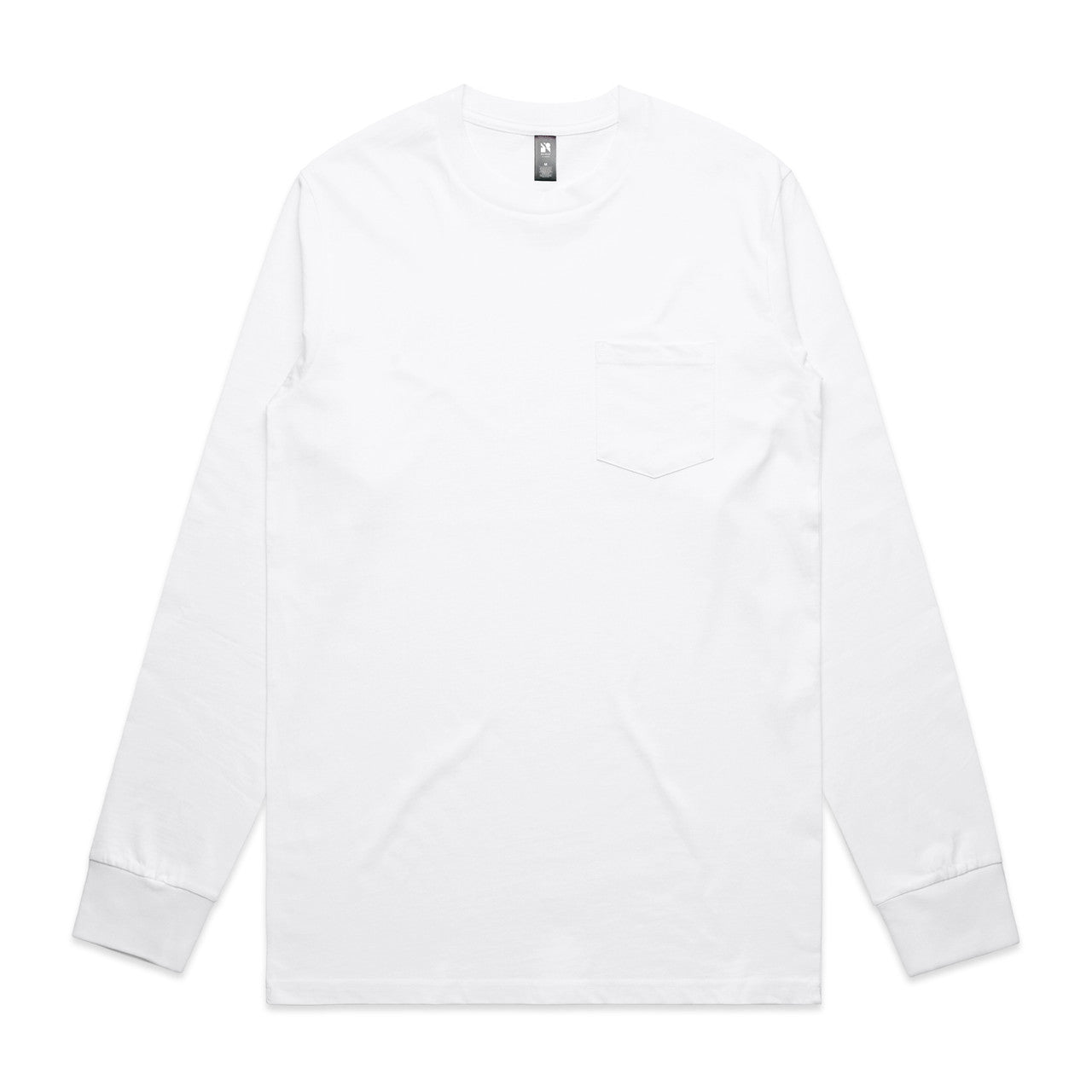 5072 Classic Pocket Ls Tee in White