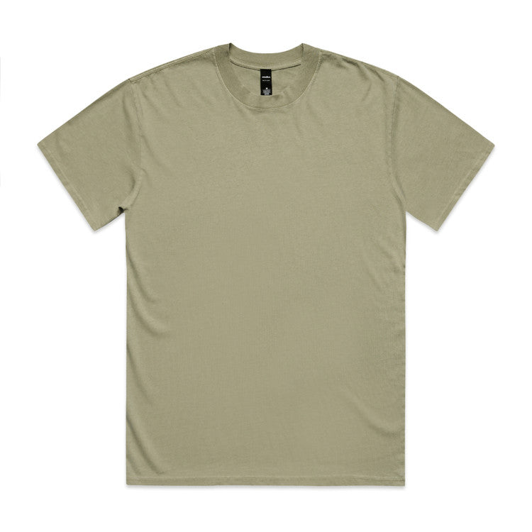 Plain beige t-shirt on a white background