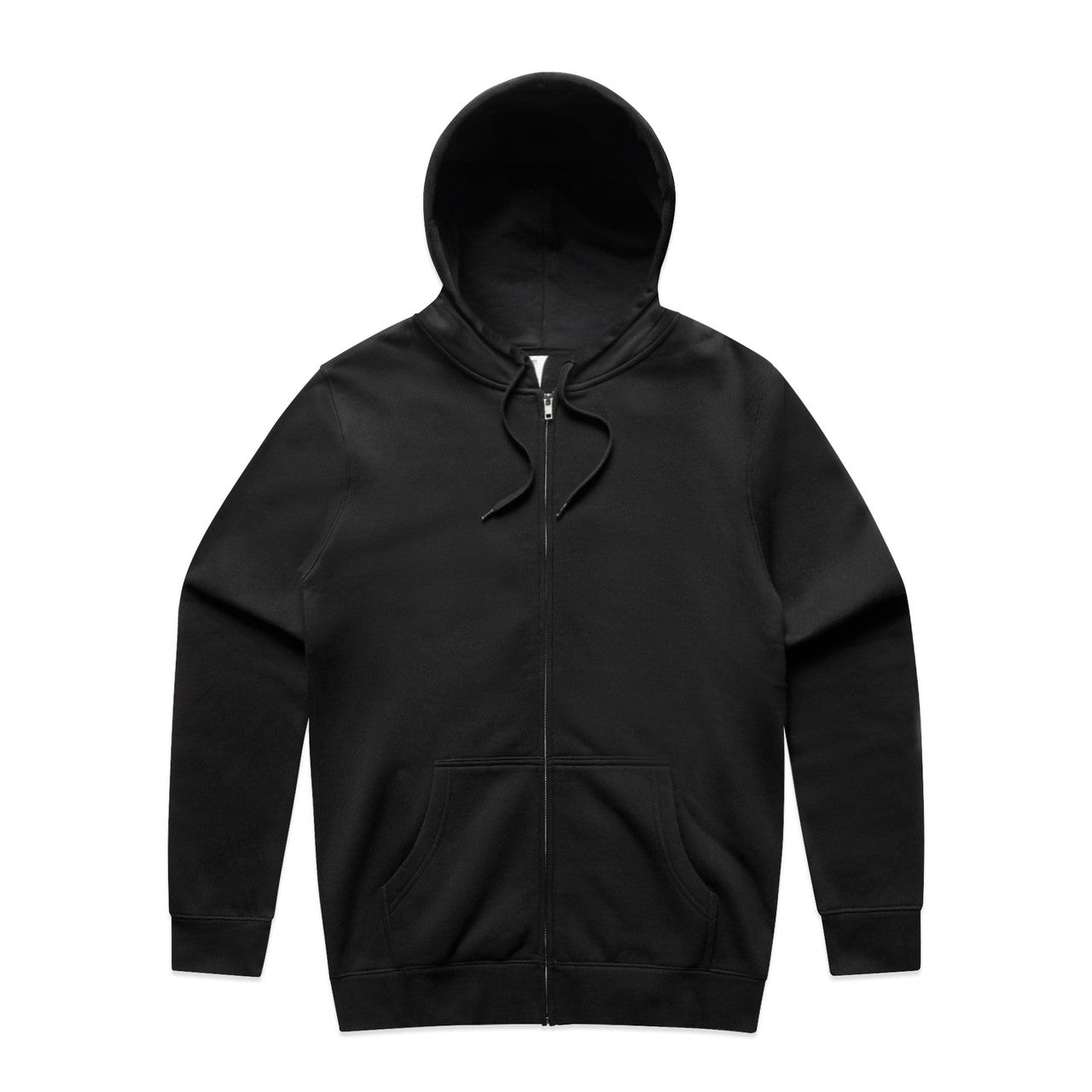 5104 Stencil Zip Hood in Black