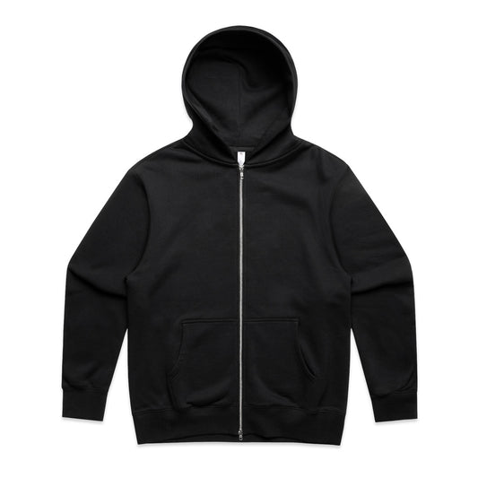 5148 Heavy Zip Hood in Black