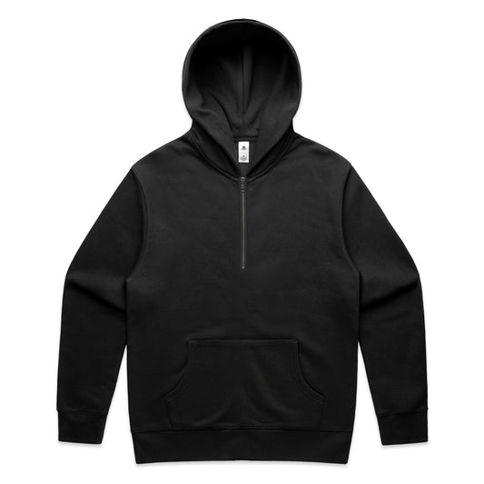 5164 Relax Half Zip Hood in Black