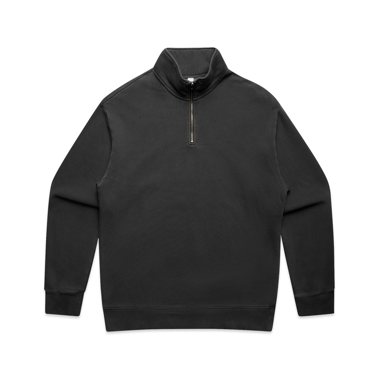 5167 Relax Faded Half Zip in Faded Black