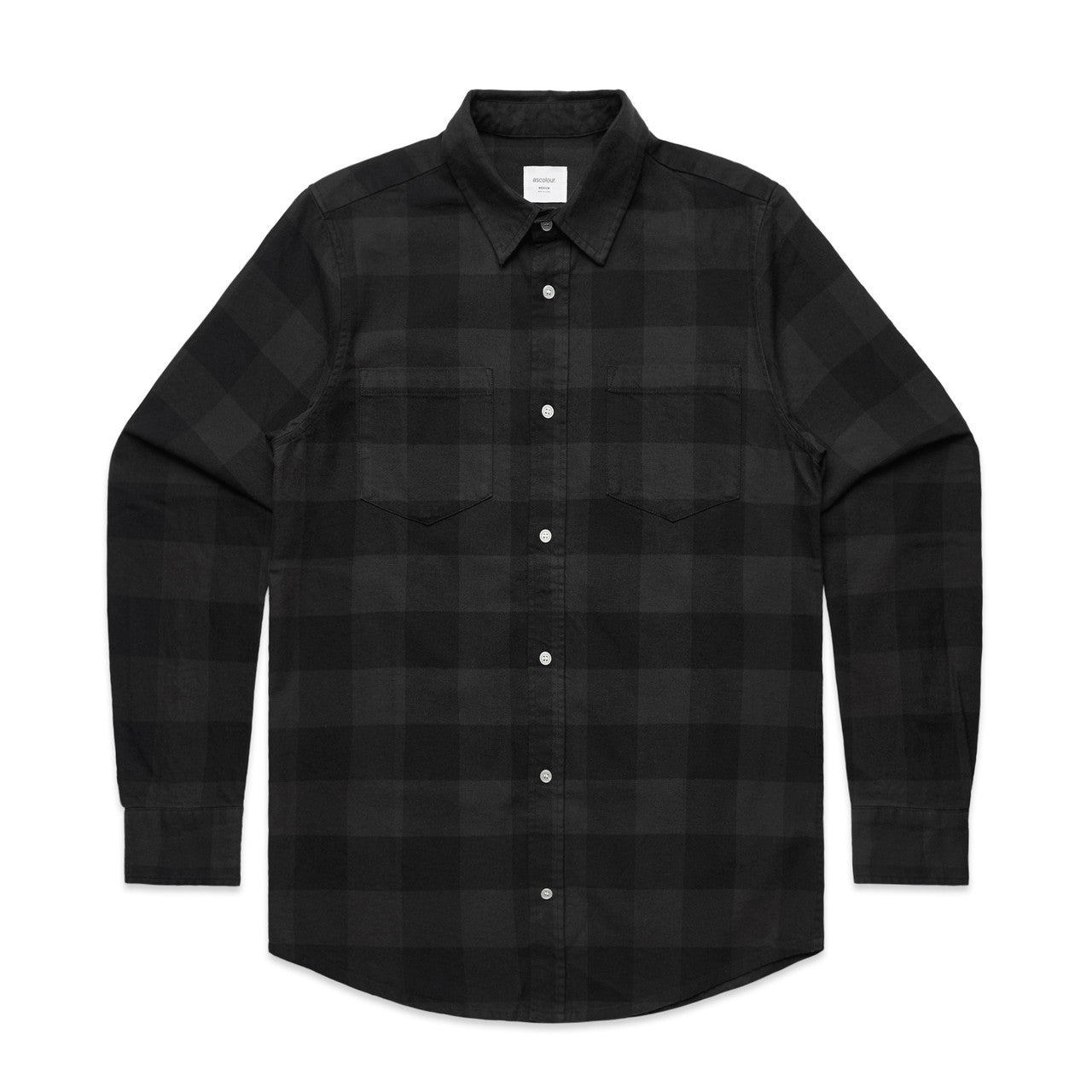 5417 Check Shirt in Coal/Black