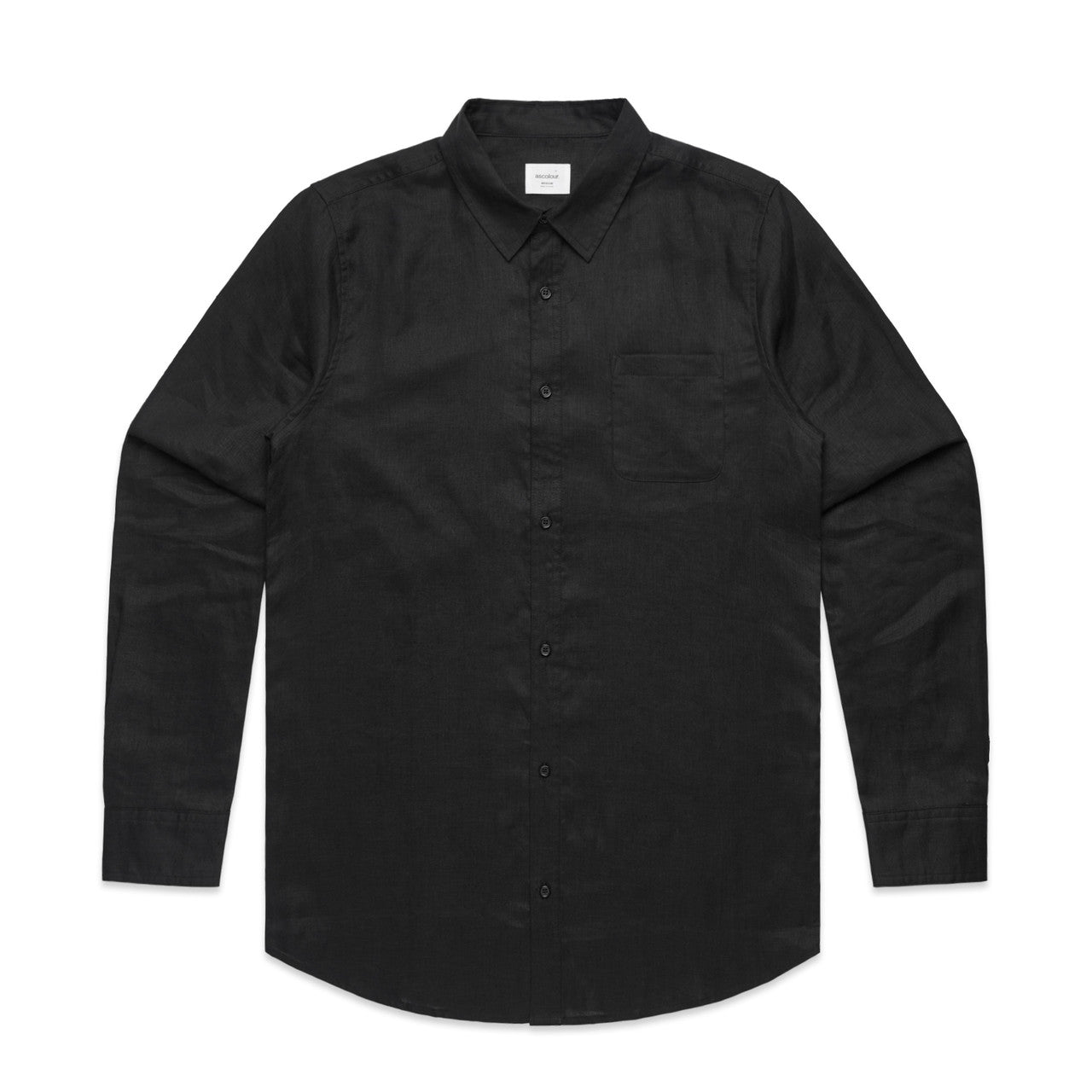 5418 Linen Shirt in Black