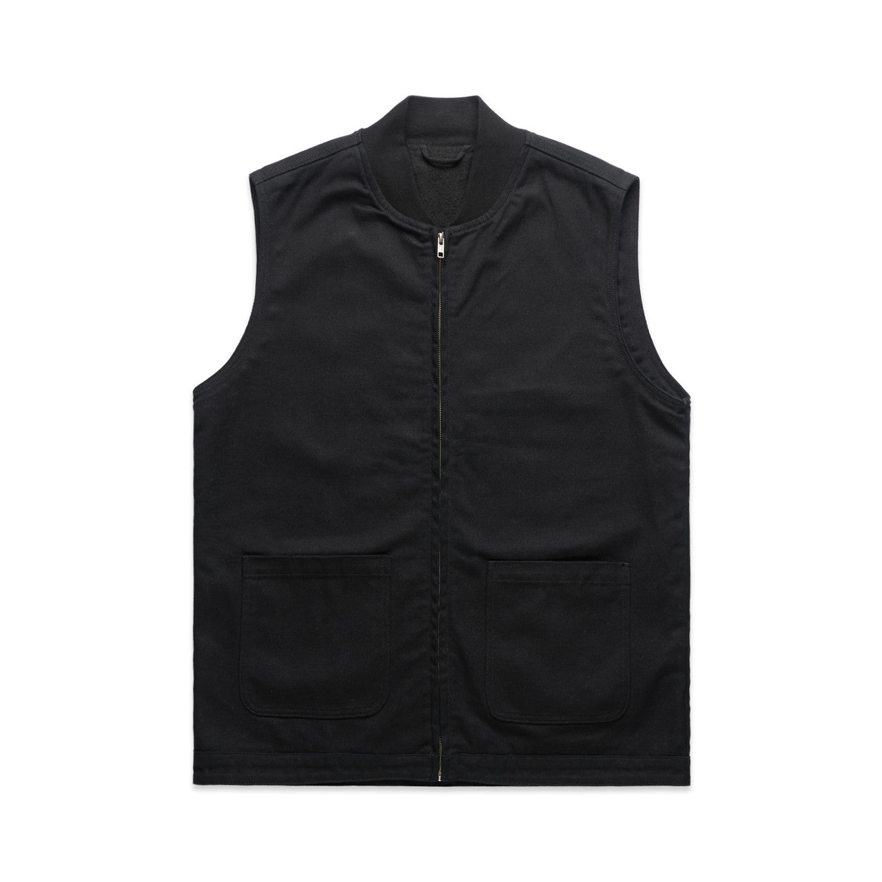 5528 Canvas Heavy Vest in Black