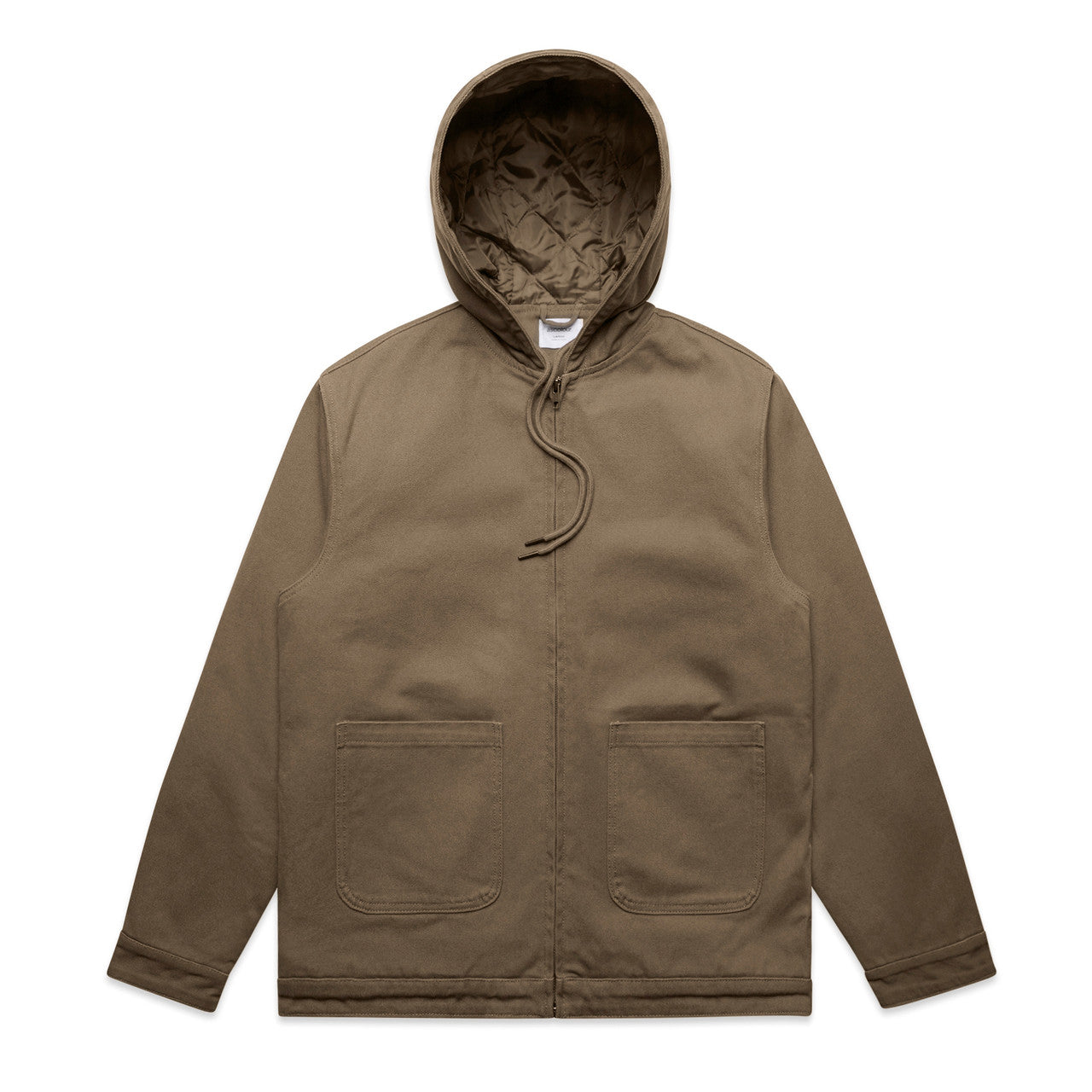5529 Canvas Hooded Jacket in Walnut