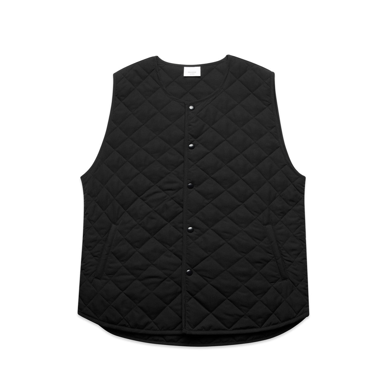 5531 Quilted Vest in Black