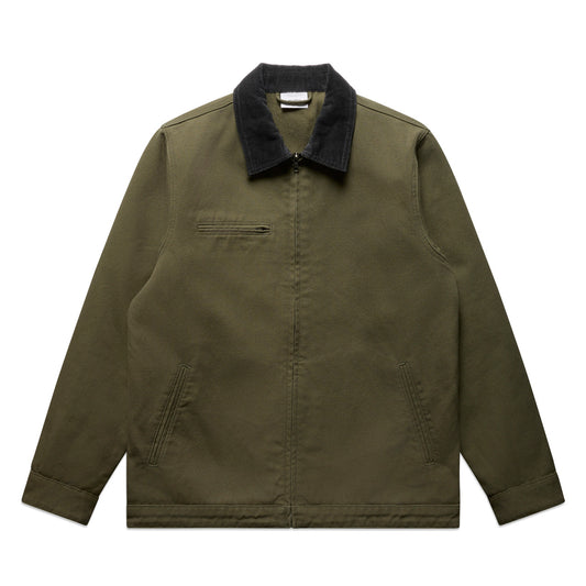 5533 Canvas Cord Collar Jacket in Army