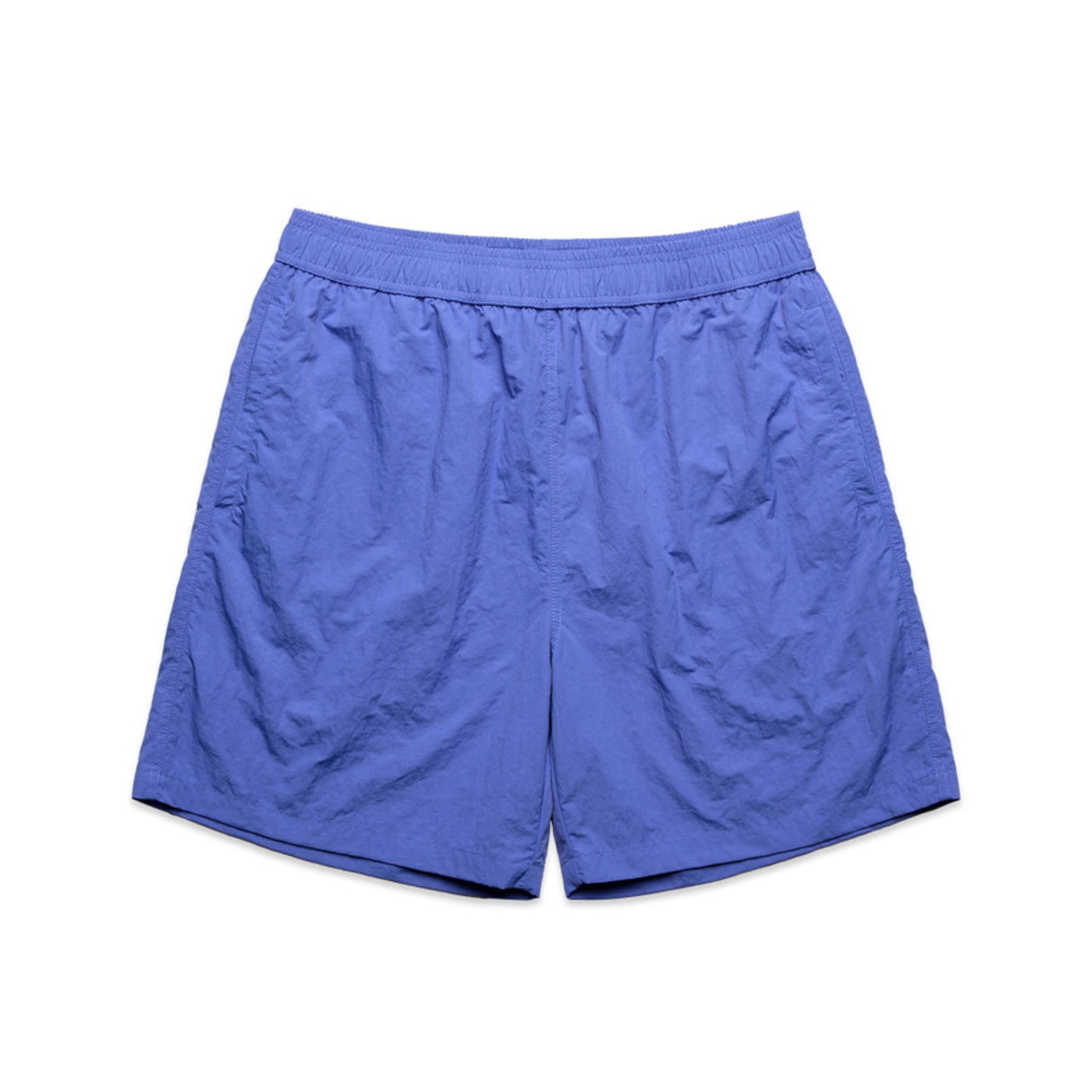 Blue shorts on a white background