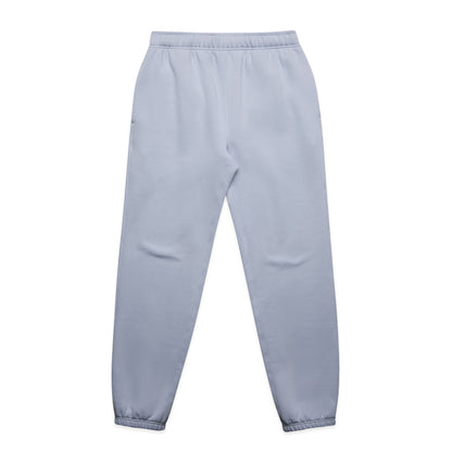 Light blue sweatpants on a white background
