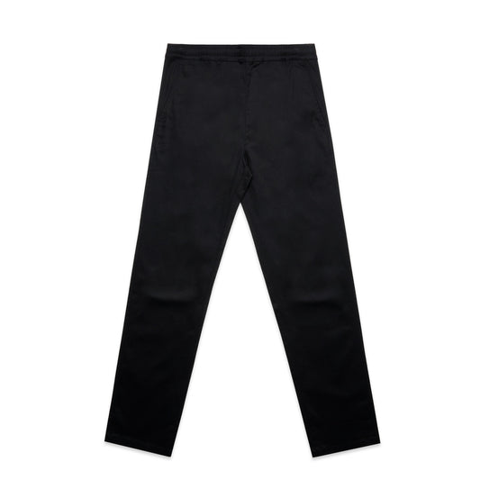 5935 Straight Elastic Pants in Black