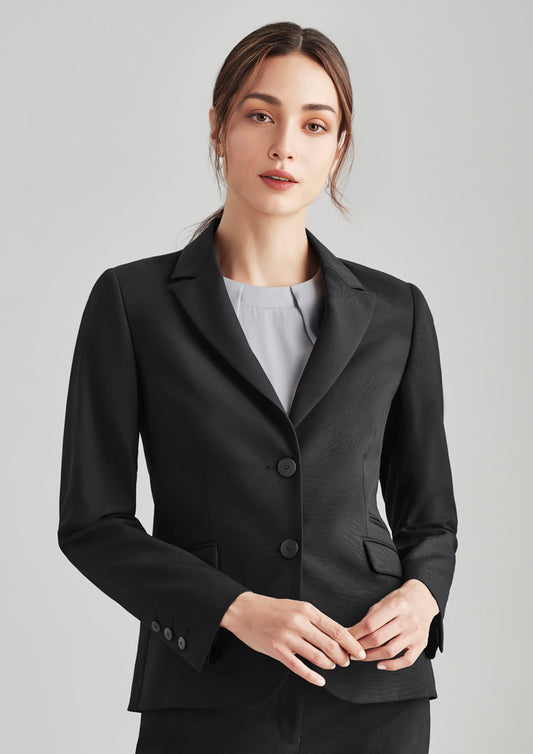 Womens Comfort Wool Stretch 2 Button Mid Length Jacket 64019