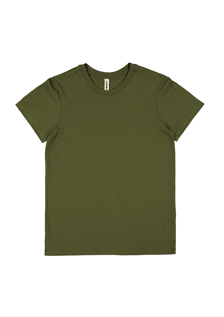 Good Mates Womens Basis Short Sleeve Tee - Army