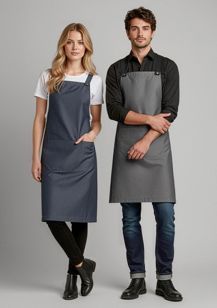 Biz Collection Urban Bib Apron - Denim