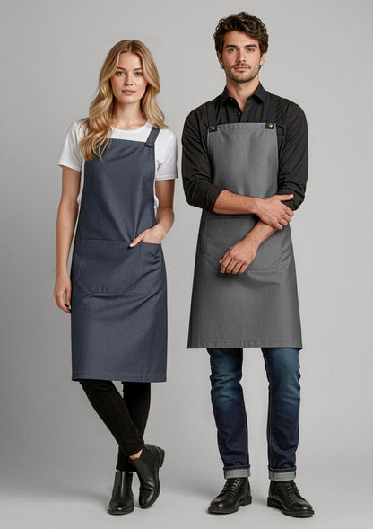 Biz Collection Urban Bib Apron - Denim