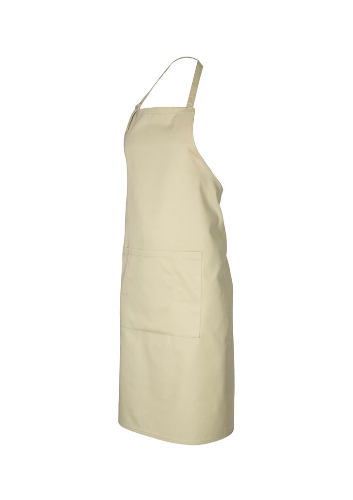 Biz Collection Bib Apron - Stone