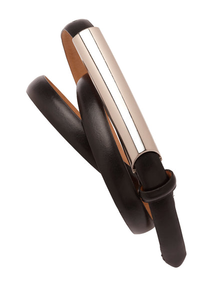 Biz Collection Womens Slimline Belt - Black