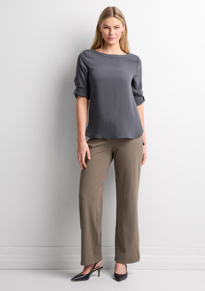 Biz Collection Womens Soft Stretch Pant - Taupe