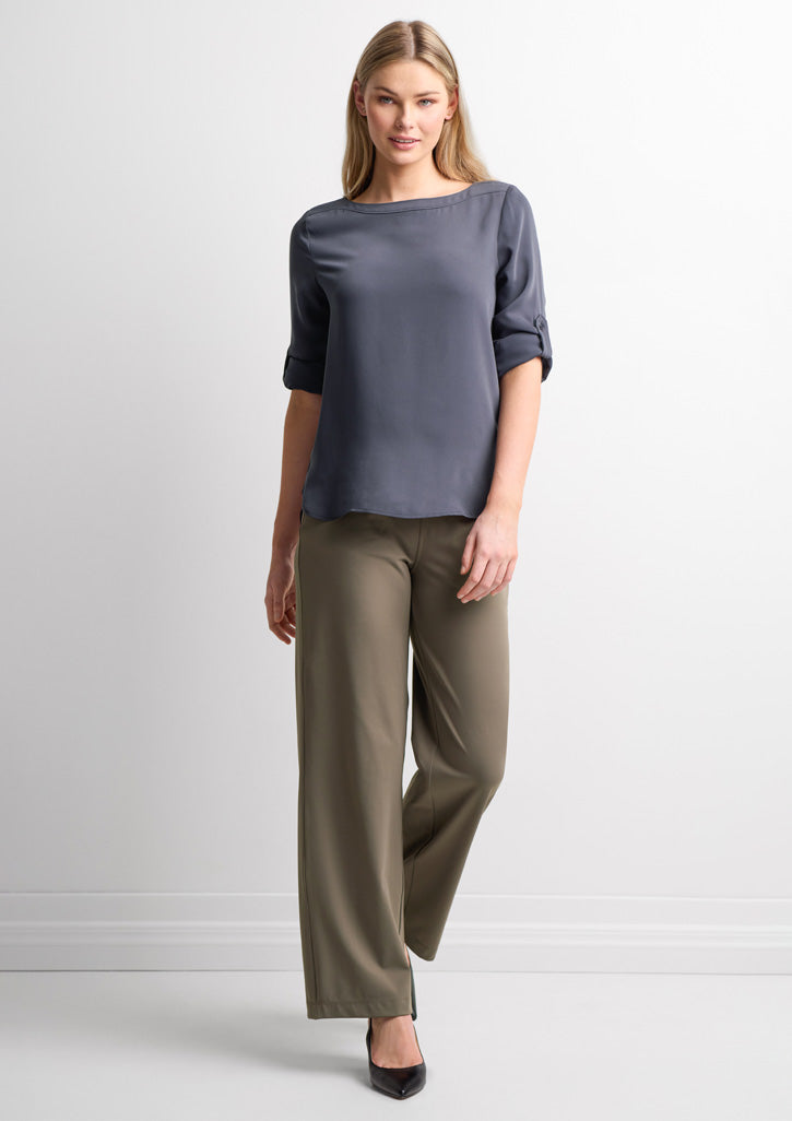 Biz Collection Womens Soft Stretch Pant - Taupe