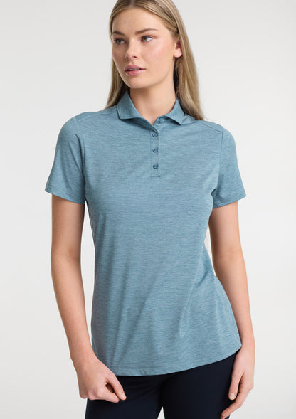 Biz Collection Womens Phoenix Short Sleeve Polo - Ocean Marle