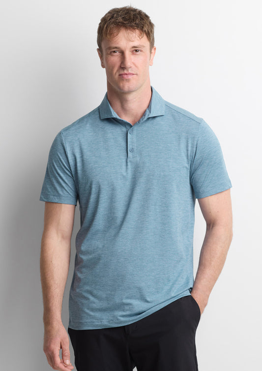 Biz Collection Mens Phoenix Short Sleeve Polo - Navy