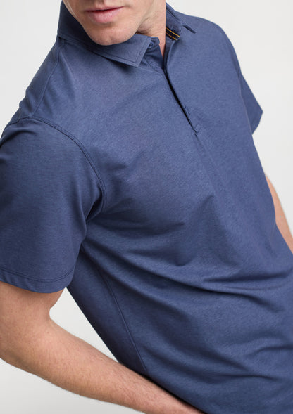 Biz Collection Mens Venture Short Sleeve Polo - Denim Blue