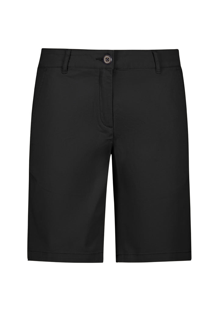 Biz Collection Womens Lawson Chino Short - Dark Stone