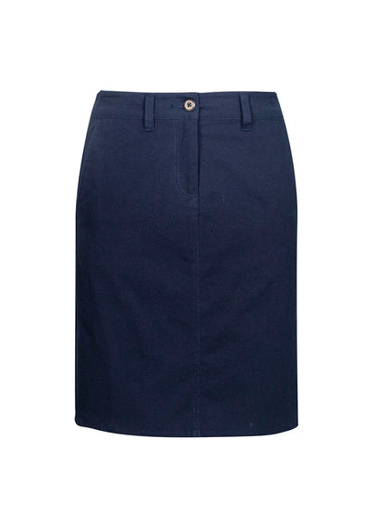 Biz Collection Womens Lawson Skirt - Navy