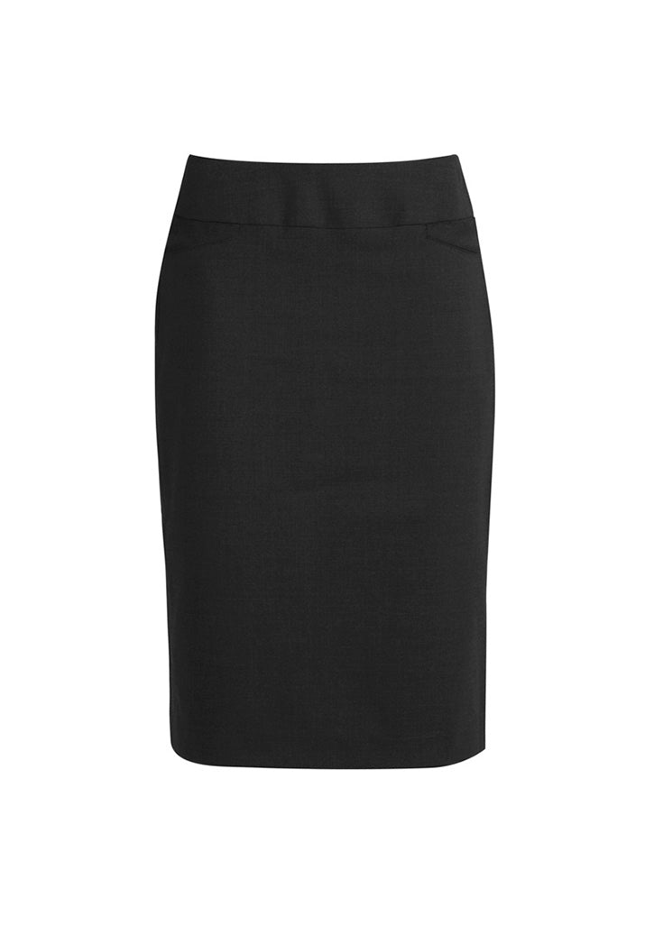 Biz Collection Womens Classic Knee Length Skirt - Charcoal Marle