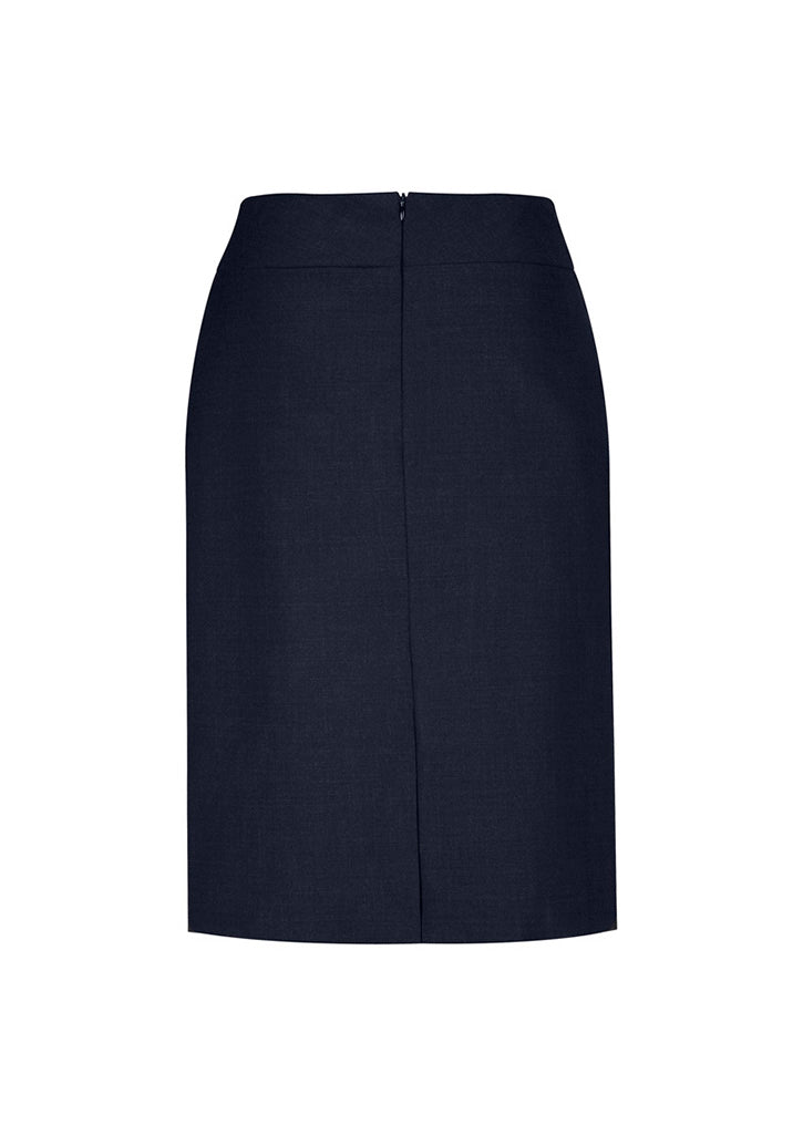 Biz Collection Womens Classic Knee Length Skirt - Navy