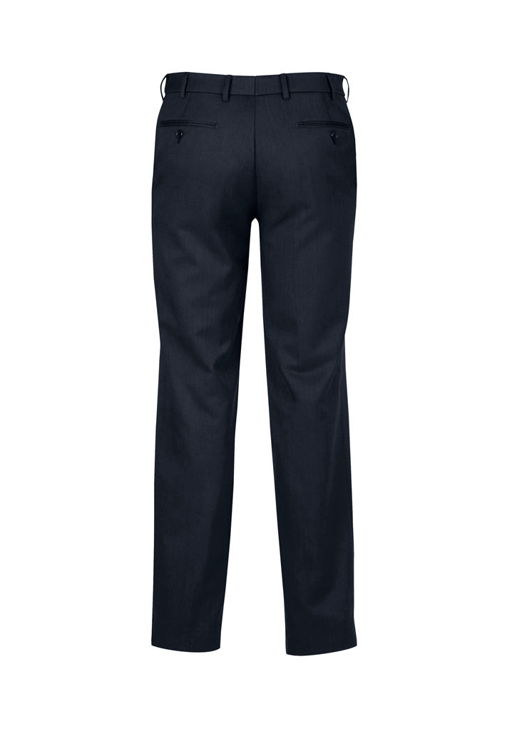 Biz Collection Mens Classic Flat Pant - Navy