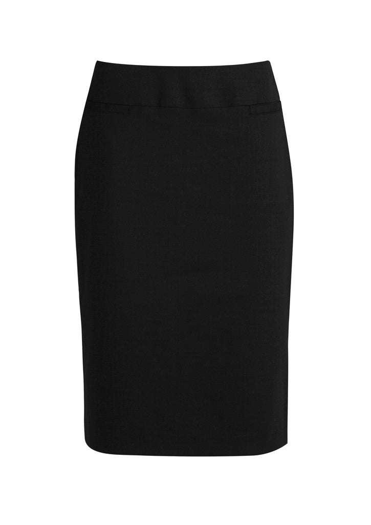 Biz Collection Womens Classic Below Knee Skirt - Navy
