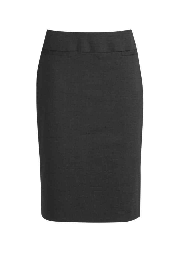 Biz Collection Womens Classic Below Knee Skirt - Charcoal Marle
