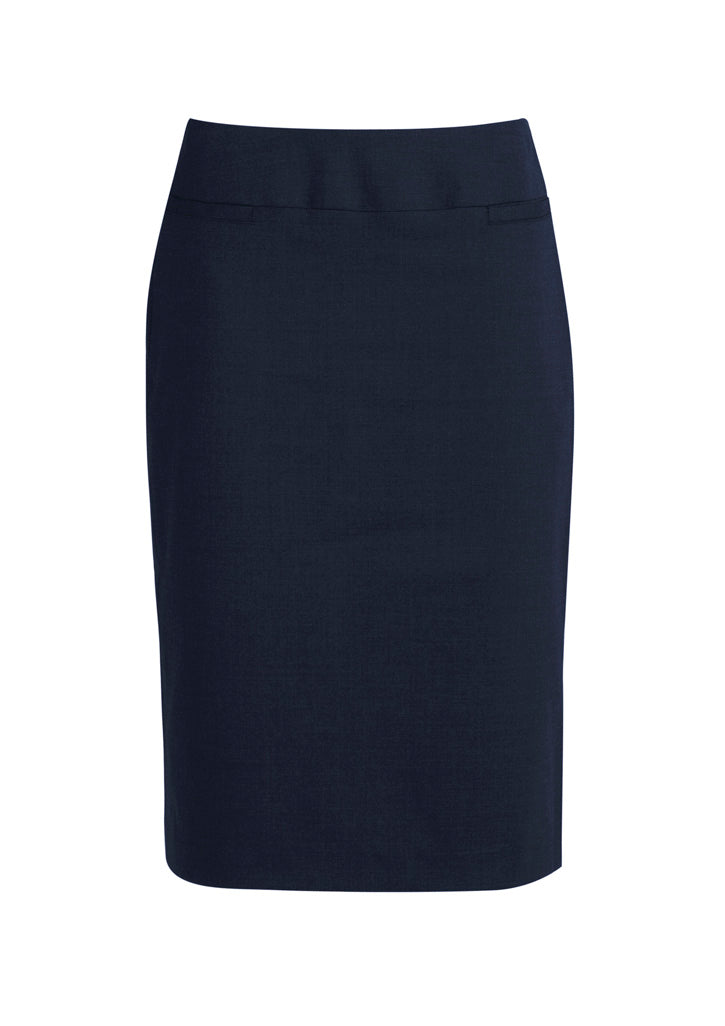 Biz Collection Womens Classic Below Knee Skirt - Navy