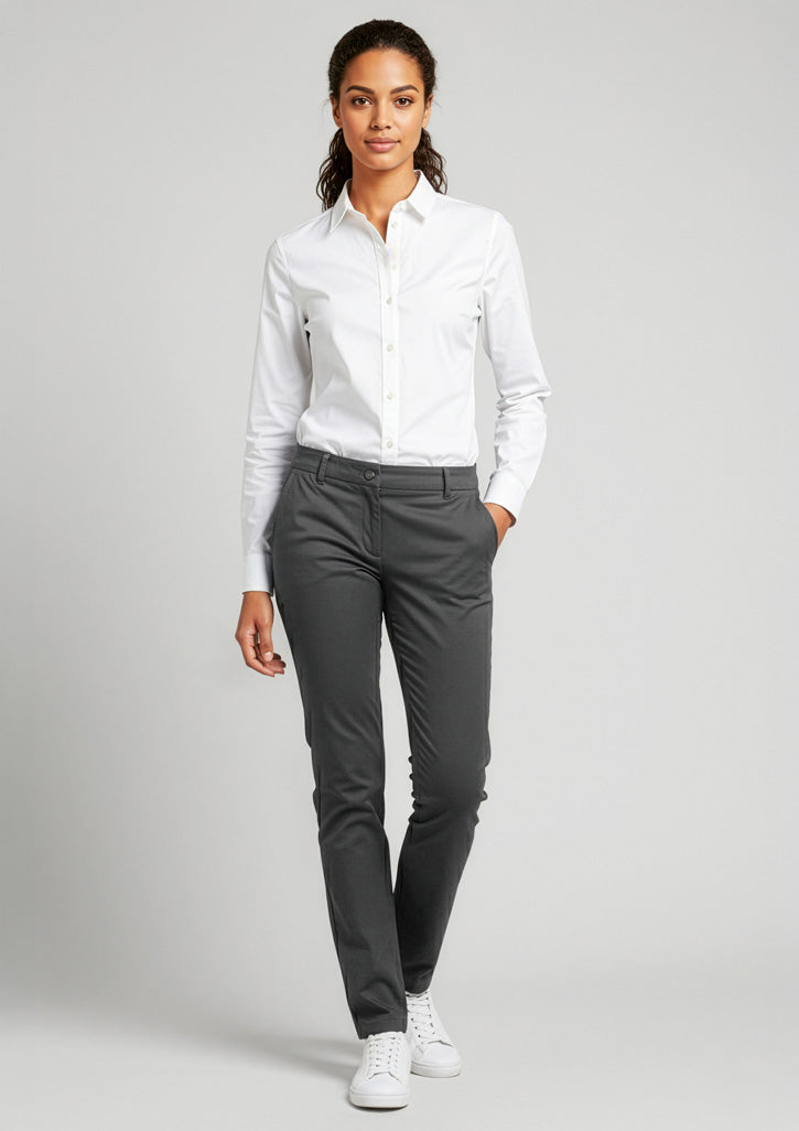 Biz Collection Womens Lawson Chino Pant - Grey