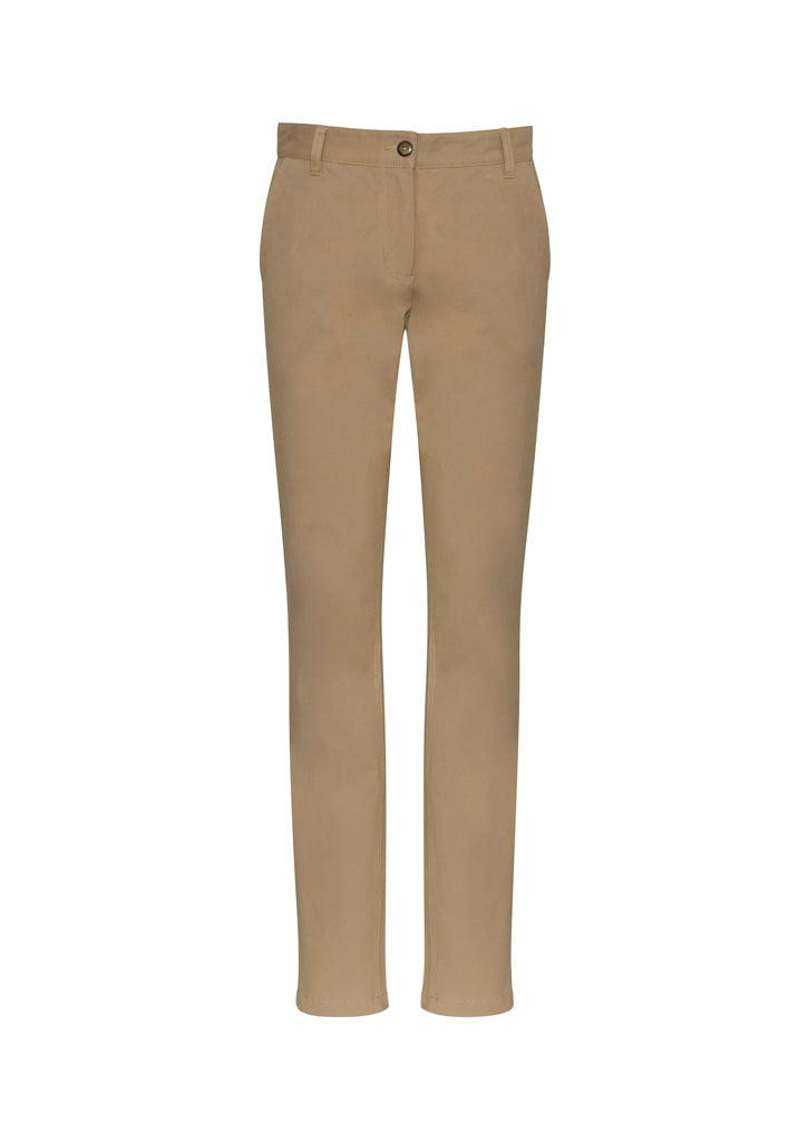 Biz Collection Womens Lawson Chino Pant - Dark Stone