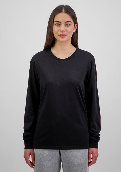 Good Mates Womens Basis Long Sleeve Tee - Grey Marle