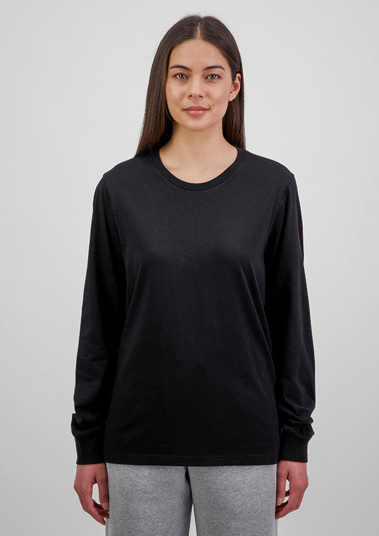 Good Mates Womens Basis Long Sleeve Tee - Grey Marle