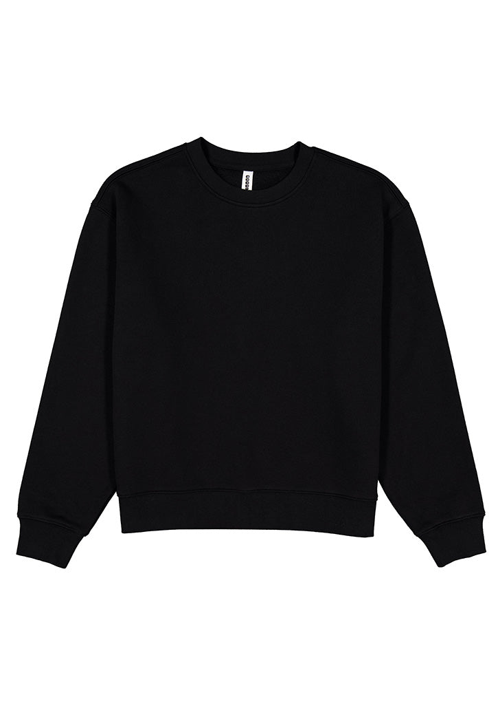Good Mates Womens Everyday Crew Sweatshirt - Black